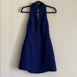 Blue mini dress